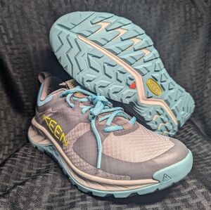 Baby Blue and Gray Keen Versacore Waterproof Shoes.